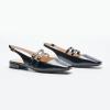 C.Paravano Women’s Flats | Slingback Flats | Flats for Women | Dress Sandal | Mary Jane(Black-t)