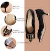 C.Paravano Pumps Shoes Women | Kitten Heels | Low Heel | Dress Shoes for Women | Pointed Toe Heels(Black)