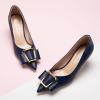 C.Paravano Pumps Shoes Women | Kitten Heels | Low Heel | Dress Shoes for Women | Pointed Toe Heels(Navy)