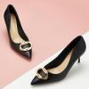 C.Paravano Women’s Pumps | Women Heels Closed Toe | Pumps Shoes Women | Chic Pointed Toe Design | Comfort Heels(Black)
