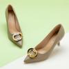 C.Paravano Women’s Pumps | Women Heels Closed Toe | Pumps Shoes Women | Chic Pointed Toe Design | Comfort Heels(Camel)