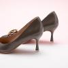 C.Paravano Women’s Pumps | Women Heels Closed Toe | Pumps Shoes Women | Chic Pointed Toe Design | Comfort Heels(Grey)