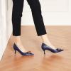 C.Paravano Women’s Pumps | Women Heels Closed Toe | Pumps Shoes Women | Chic Pointed Toe Design | Comfort Heels(Navy)