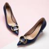 C.Paravano Women’s Pumps | Women Heels Closed Toe | Pumps Shoes Women | Chic Pointed Toe Design | Comfort Heels(Navy)