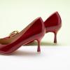 C.Paravano Women’s Pumps | Women Heels Closed Toe | Pumps Shoes Women | Chic Pointed Toe Design | Comfort Heels(Red)