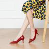 C.Paravano Women’s Pumps | Women Heels Closed Toe | Pumps Shoes Women | Chic Pointed Toe Design | Comfort Heels(Red)