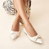 C.Paravano Women’s Pointed Toe Ballet Flats(White)