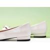 C.Paravano Women’s Pointed Toe Ballet Flats(White)