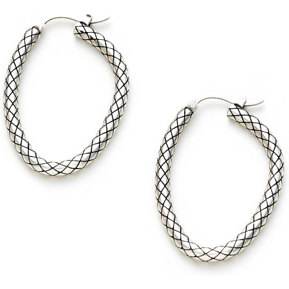image:imageCParavano 18K Gold amp Sterling Silver Hoop Earrings for WomenEARRING49