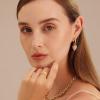 C.Paravano 18K Gold & Sterling Silver Hoop Earrings for Women(EARRING_17)