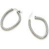 C.Paravano 18K Gold & Sterling Silver Hoop Earrings for Women(EARRING_49)