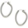 C.Paravano 18K Gold & Sterling Silver Hoop Earrings for Women(EARRING_49)