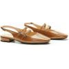 C.Paravano Slingback Flats for Women | Mary Jane Flats | Womens Sandals | Square Toe Shoes(Brown)