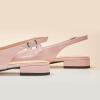 C.Paravano Slingback Flats for Women | Mary Jane Flats | Womens Sandals | Square Toe Shoes(Pink)