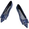 C.Paravano Women’s Flats | Pointed Toe Ballet Shoes | Work Shoes for Women | Comfortable Flats(Navy-t)