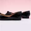 C.Paravano Flats for Women | Square Toe Shoes | Ballet Flats | Dressy Women Shoes(Black New Patent)