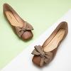 C.Paravano Flats for Women | Square Toe Shoes | Ballet Flats | Dressy Women Shoes(Brown)