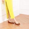 C.Paravano Flats for Women | Square Toe Shoes | Ballet Flats | Dressy Women Shoes(Brown)