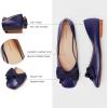 C.Paravano Flats for Women | Square Toe Shoes | Ballet Flats | Dressy Women Shoes(Bt-navy)