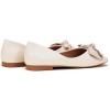 C.Paravano Flats for Women | Square Toe Shoes | Ballet Flats | Dressy Women Shoes(Bt-white)