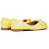 C.Paravano Flats for Women | Square Toe Shoes | Ballet Flats | Dressy Women Shoes(Bt-yellow)