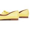 C.Paravano Flats for Women | Square Toe Shoes | Ballet Flats | Dressy Women Shoes(Bt-yellow)
