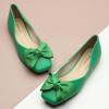 C.Paravano Flats for Women | Square Toe Shoes | Ballet Flats | Dressy Women Shoes(Green Square)