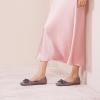 C.Paravano Flats for Women | Square Toe Shoes | Ballet Flats | Dressy Women Shoes(Grey Patent)