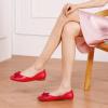 C.Paravano Flats for Women | Square Toe Shoes | Ballet Flats | Dressy Women Shoes(New Red)