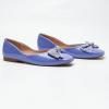 C.Paravano Flats for Women | Square Toe Shoes | Ballet Flats | Dressy Women Shoes(Purple Patent)
