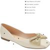 C.Paravano Flats for Women | Square Toe Shoes | Ballet Flats | Dressy Women Shoes(White New)