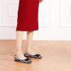 C.Paravano Flats for Women | Square Toe Shoes | Ballet Flats | Dressy Women Shoes(Zebra)
