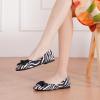 C.Paravano Flats for Women | Square Toe Shoes | Ballet Flats | Dressy Women Shoes(Zebra)
