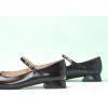 C.Paravano Women’s Mary Jane Flats Adjustable Strap & Square Toe | Memory Foam Comfort | Perfect for Office, Weddings, Travel(Black)