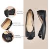 C.Paravano Ballet Flats | Flats Women | Dress Shoes for Women | Square Toe Flats | Flats Shoes Women | Black Flats(Black)