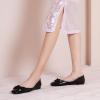 C.Paravano Ballet Flats | Flats Women | Dress Shoes for Women | Square Toe Flats | Flats Shoes Women | Black Flats(Black)