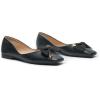 C.Paravano Ballet Flats | Flats Women | Dress Shoes for Women | Square Toe Flats | Flats Shoes Women | Black Flats(Black)