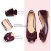 C.Paravano Ballet Flats | Flats Women | Dress Shoes for Women | Square Toe Flats | Flats Shoes Women | Black Flats(Purple)
