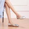 C.Paravano Ballet Flats | Flats Women | Dress Shoes for Women | Square Toe Flats | Flats Shoes Women | Black Flats(Sliver)