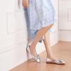 C.Paravano Ballet Flats | Flats Women | Dress Shoes for Women | Square Toe Flats | Flats Shoes Women | Black Flats(Sliver)