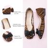 C.Paravano Ballet Flats | Flats Women | Dress Shoes for Women | Square Toe Flats | Flats Shoes Women | Black Flats(Tiger)
