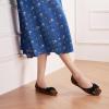 C.Paravano Ballet Flats | Flats Women | Dress Shoes for Women | Square Toe Flats | Flats Shoes Women | Black Flats(Tiger)