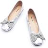 C.Paravano Ballet Flats | Flats Women | Dress Shoes for Women | Square Toe Flats | Flats Shoes Women | Black Flats(Sliver)