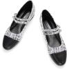 C.Paravano Women’s Round Toe Ballet Flats with Strap | Comfortable Mary Janes Tweed Flats | Dressy Casual Flats for Work, Office, Party, or Everyday Wear | Women’s Slip-On Shoes(Bp_g)
