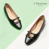 C.Paravano Ballet Flats | Slip-on Shoes Women | Bowknot Round Toe Shoes | Womens Flats(Black-b6)
