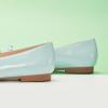 C.Paravano Ballet Flats | Slip-on Shoes Women | Bowknot Round Toe Shoes | Womens Flats(Light Blue-b6)