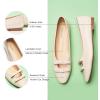 C.Paravano Ballet Flats | Slip-on Shoes Women | Bowknot Round Toe Shoes | Womens Flats(Milky White-b6)