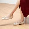 C.Paravano Ballet Flats | Slip-on Shoes Women | Bowknot Round Toe Shoes | Womens Flats(Milky White-b6)