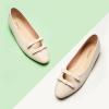C.Paravano Ballet Flats | Slip-on Shoes Women | Bowknot Round Toe Shoes | Womens Flats(Milky White-b6)