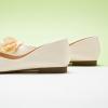 C.Paravano Ballet Flats for Women | Women’s Floral Flat Shoes | Comfortable Square Toe Flats | Slip On White Dress Shoes for Work & Daily Wear(Size 8.5,Off White-T)